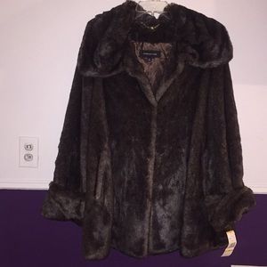 Faux fur coat
